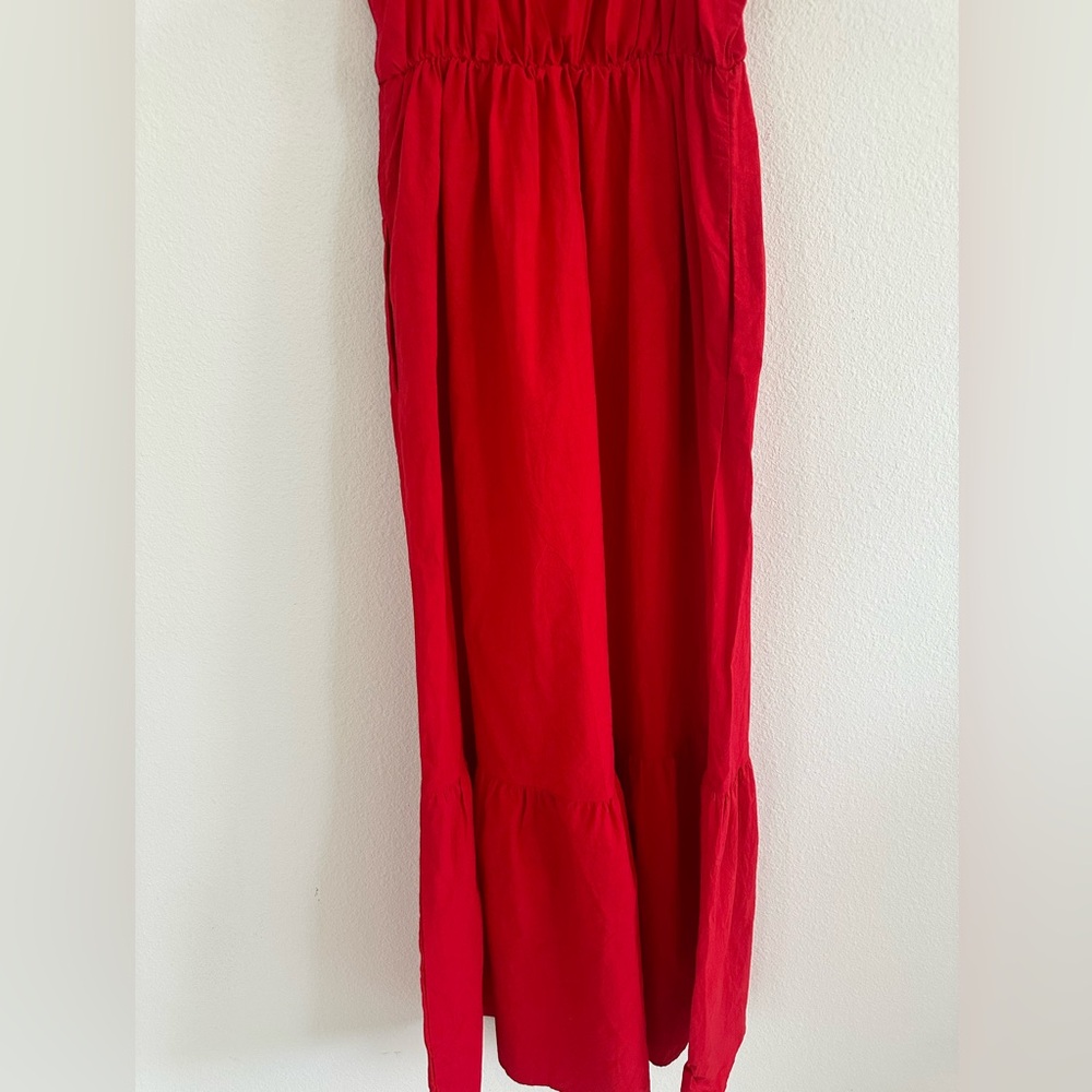 Universal Thread Red Ruffle Sleeve Maxi Dress - Picture 7 of 11